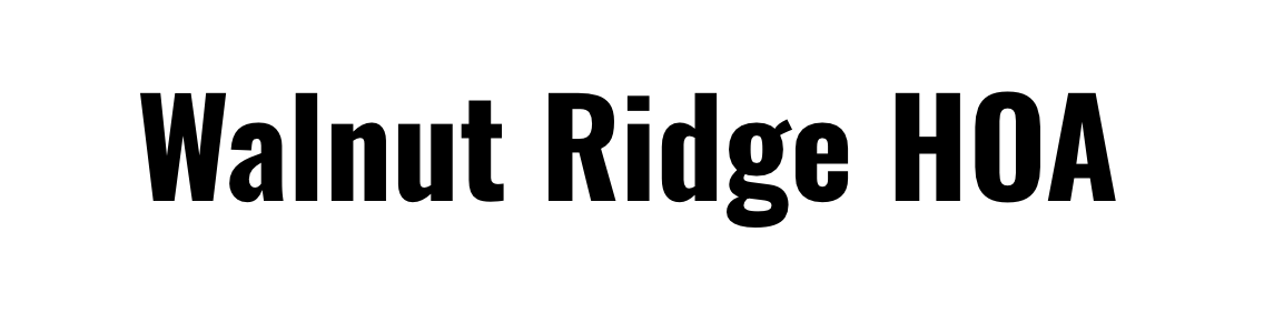 Walnut Ridge HOA